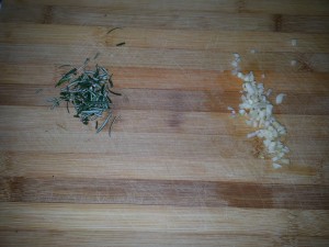 Pasta con i ceci alla palermitana - aglio e rosmarino