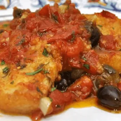 BaccalĂ  con le olive