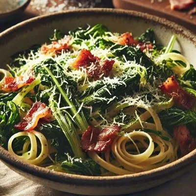 Pasta con cicoria e pancetta: Un perfetto equilibrio di sapori