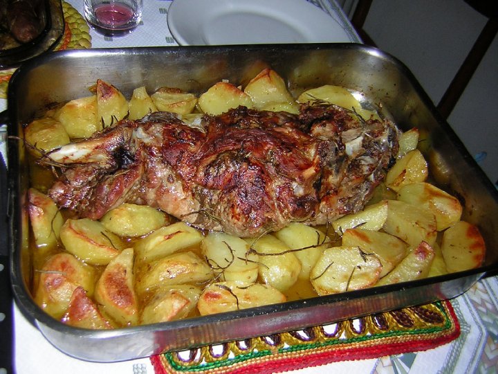 Agnello al forno con patate