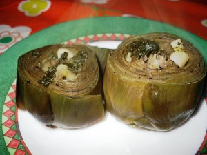 Carciofi in tegame