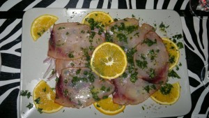 Carpaccio di pesce spada