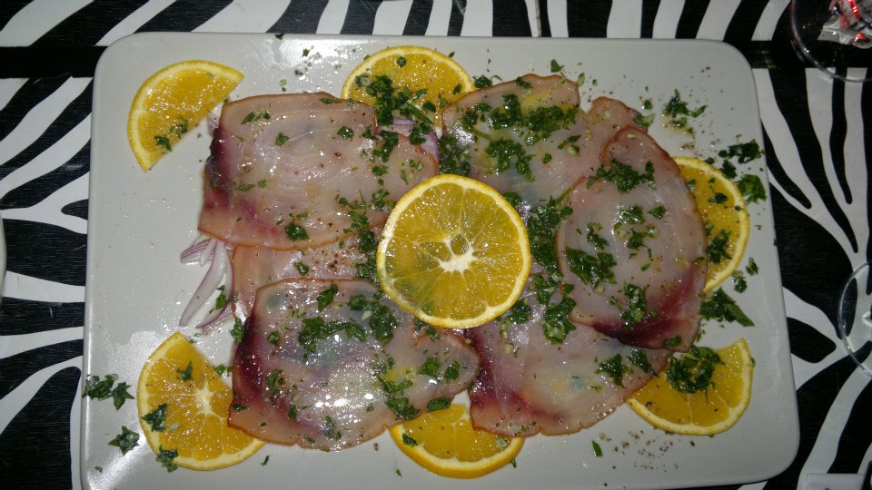 Carpaccio di pesce spada