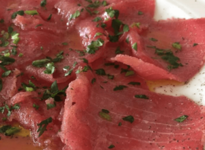 Carpaccio di tonno