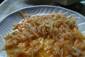 Pasta con la zucchina lunga