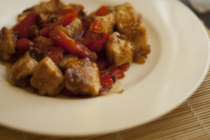 Pollo e peperoni alla siciliana