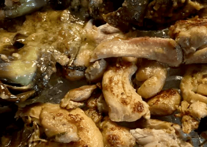 Pollo in padella con carciofi