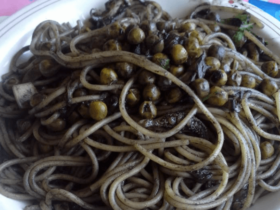 Spaghetti col nero di seppia