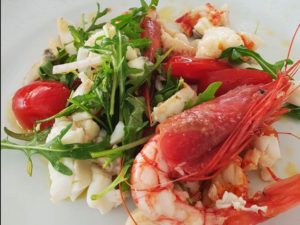 Insalata di aragosta e gamberoni