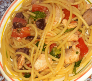 Bucatini al sugo di pesce spada