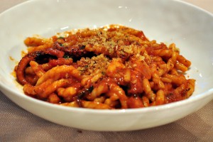 Busiate col sugo di polpo