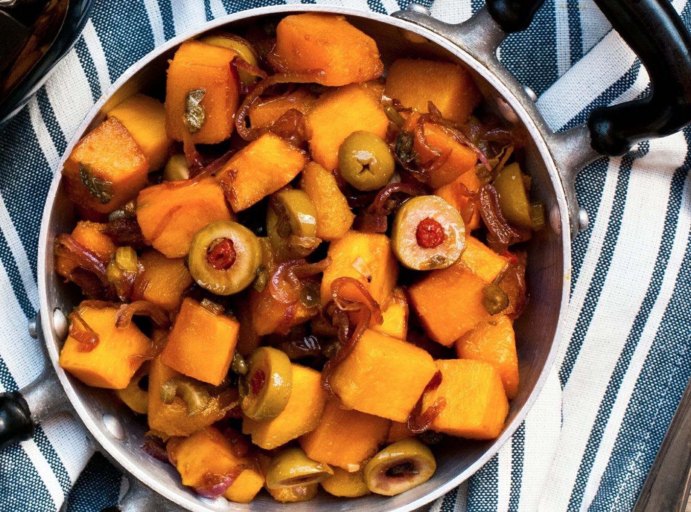Caponata di zucca gialla