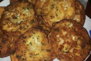 Pane fritto con acciuga