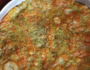 Torta salata con fiori di zucca