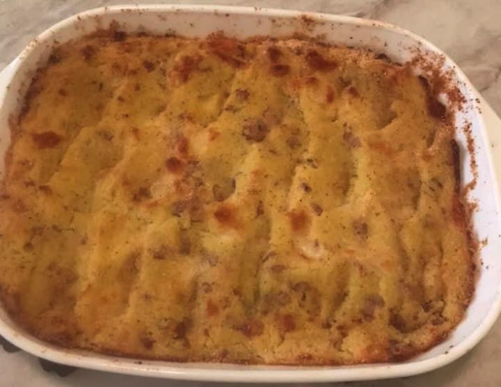 Sformato di patate e salsiccia