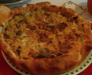 Torta salata con patate